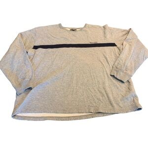 Abercrombie & Fitch Men’s Gray Sweatshirt Blue Stripe Size XL